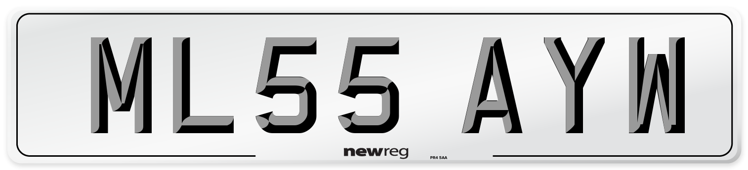 ML55 AYW Number Plate from New Reg